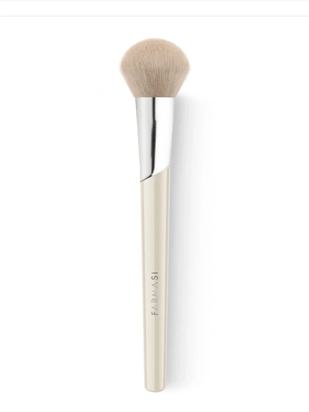 Farmasi Cream Handle Powder Brush with Beige Bristles